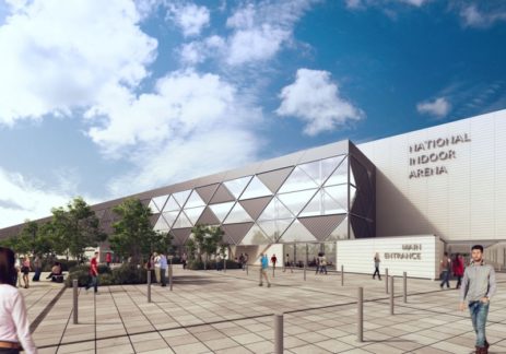 National Indoor Arena case study Exterior - H&H Acoustic Technologies